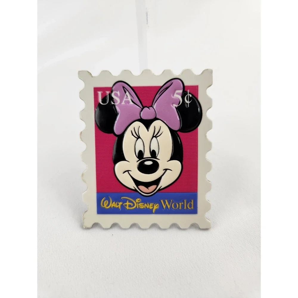 Vintage Minnie Mouse Stamp Disney Parks souvenir magnet Collectible Mickey